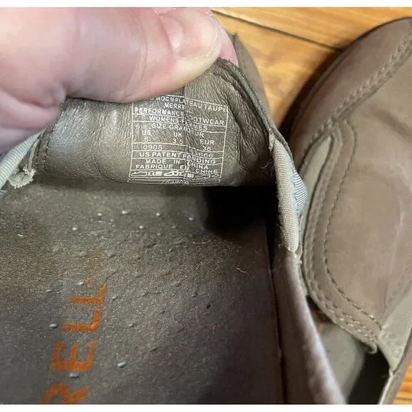 Merrell Primo Moc II Suede Taupe Nubuck Moccasins Size 6 - Picture 11 of 11